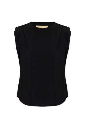 T-shirt z poduszkami na ramionach