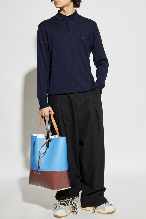 Etro Polo de lana de manga larga