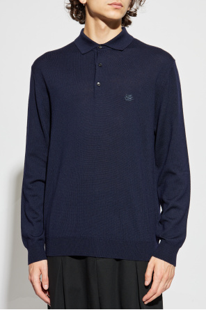 Etro Polo de lana de manga larga