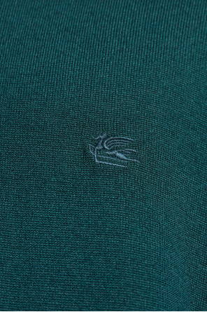Etro Polo de lana de manga larga
