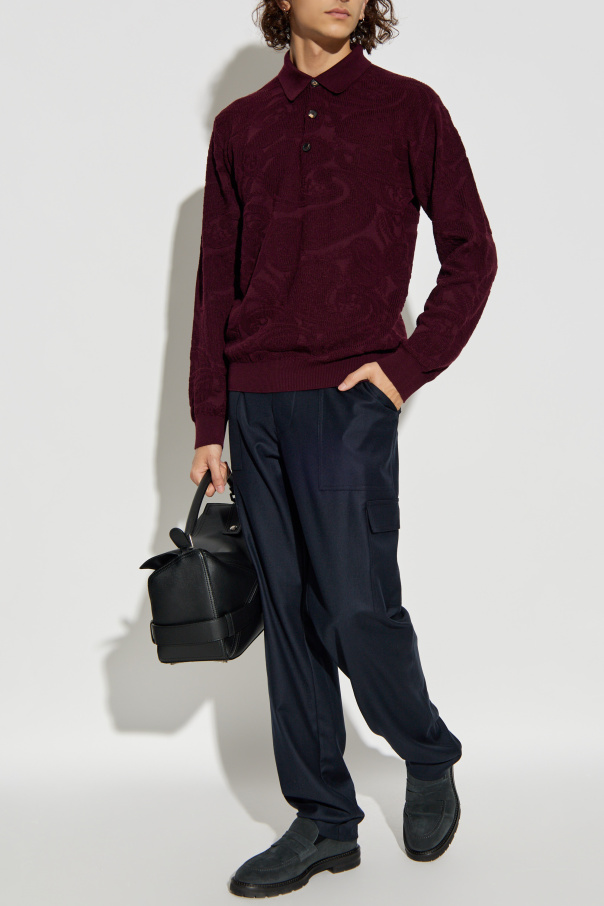 Etro Polo z długimi rękawami