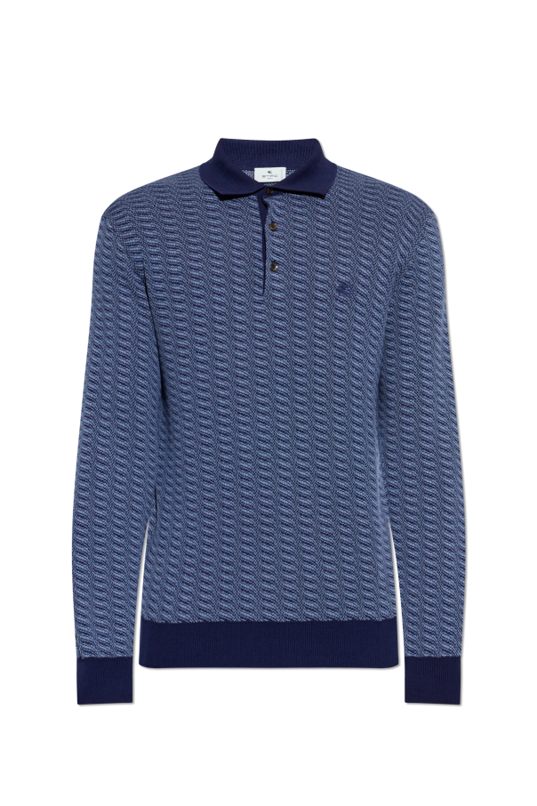 Patterned polo shirt od Etro
