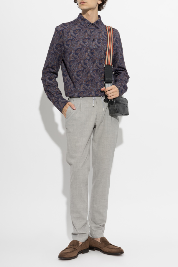 Etro Polo estampado de manga larga