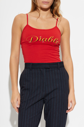 Willy Chavarria Cotton Top ‘Diablo Cholita Tank’