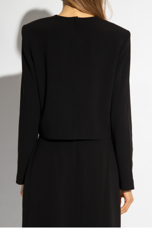 Theory Top with padded shoulders