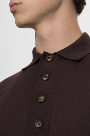 Eleventy Langarm-Poloshirt