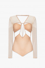 Nensi Dojaka Cut-out silk bodysuit