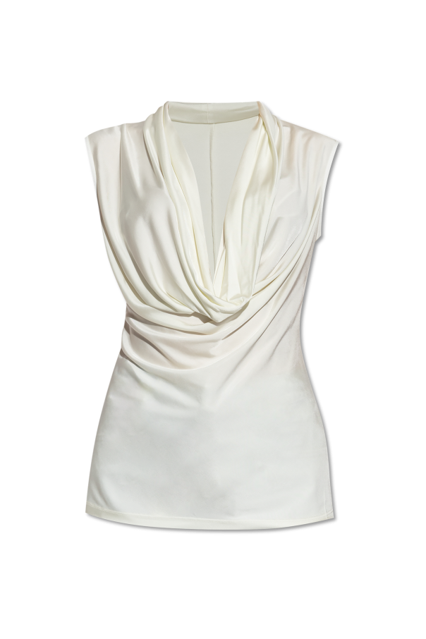 Helmut Lang Top with draped neckline