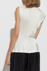 Helmut Lang WHITE Top with draped neckline