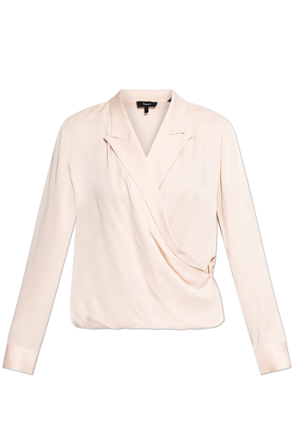 Theory Silk V-neck top