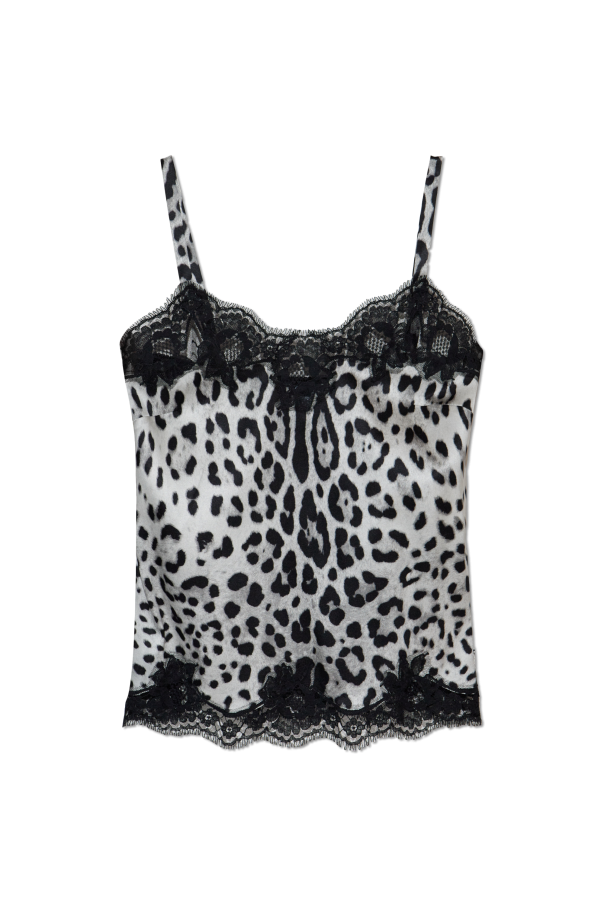 Silk top with animal print, zdjęcie 1 Silk top with animal print od Dolce & Gabbana