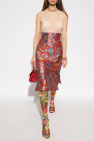 Dolce & Gabbana rose-print raincoat Tiulowy top bez rękawów