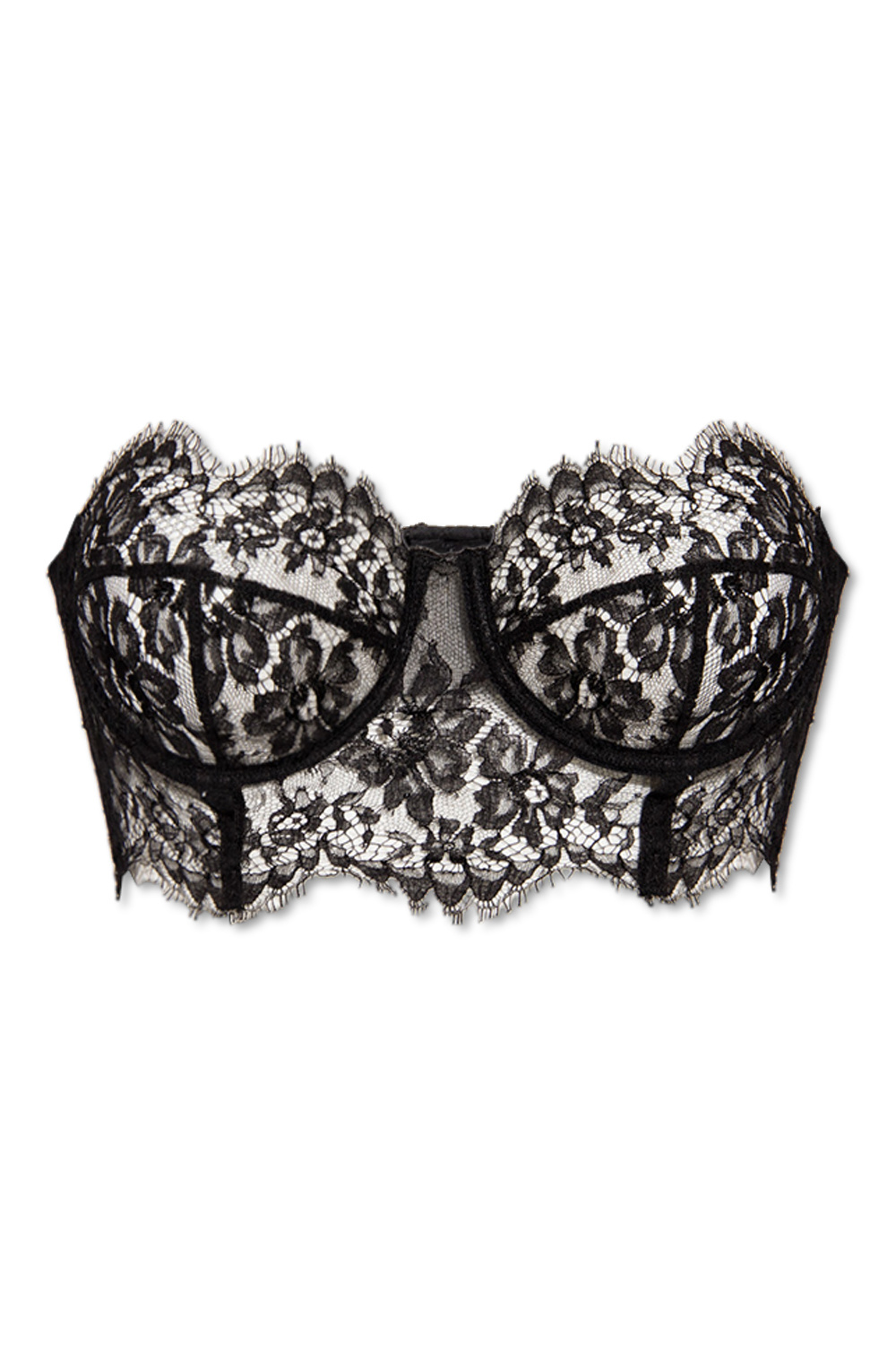 Dolce & Gabbana floral jacquard scarf Lace corset