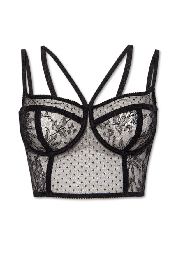 dolce bee-embroidered & Gabbana Lingerie bustier