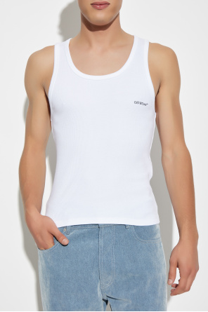 Off-White T-shirt bez rękawów