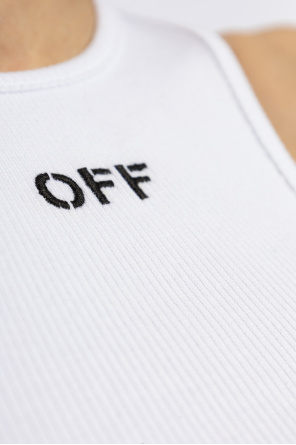Off-White Top mit Logo
