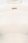 Off-White Logo roll neck top