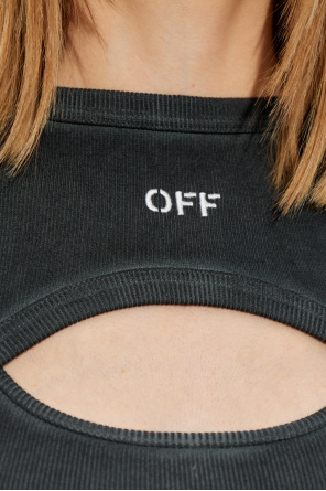 Off-White Ribbed Top