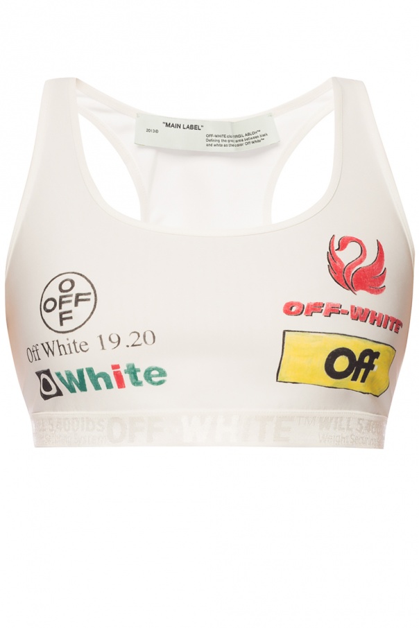 off white brand sports bra