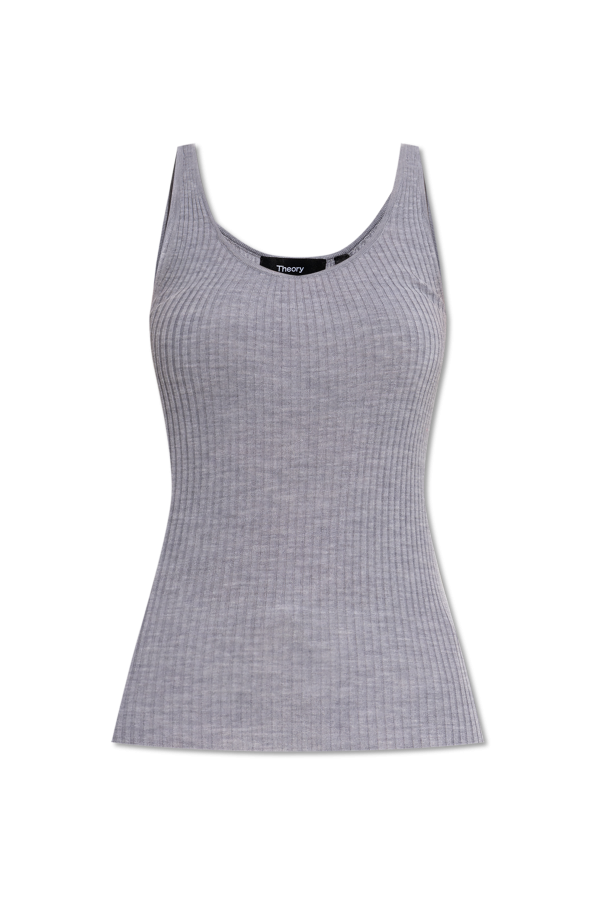 Theory Top sin mangas de canalé