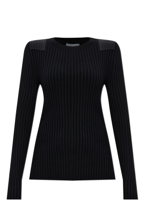Ribbed long-sleeve top