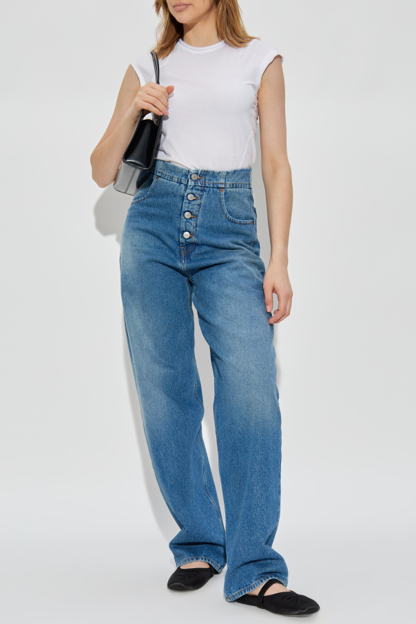 Helmut Lang T-shirt with raw finish