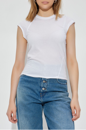 Helmut Lang T-shirt with raw finish