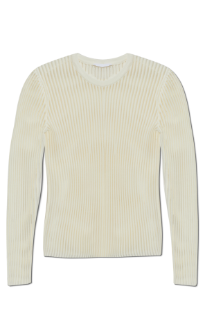 Ribbed long-sleeve top