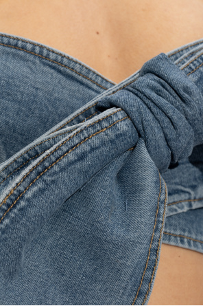 Blumarine Krótki jeansowy top