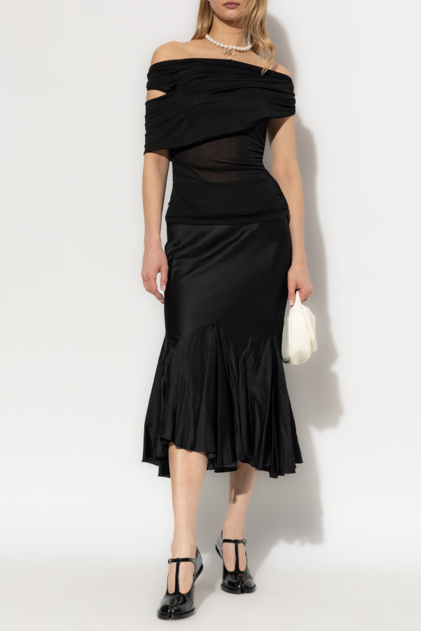 Blumarine Top com drapeado