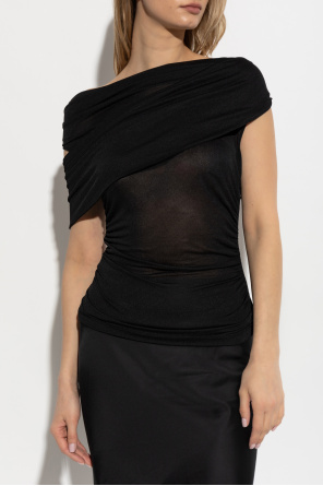 Blumarine Top com drapeado