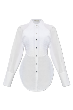 Shirt with waist ties