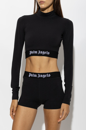 Palm Angels Krótki top z logo