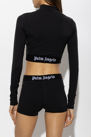Palm Angels Krótki top z logo
