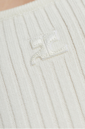 Courrèges Ribbed camisole top