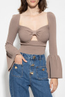 Self-Portrait Cropped rib top