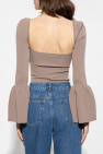 Self-Portrait Cropped rib top