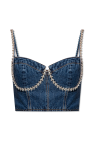 Self-Portrait Denim tank top