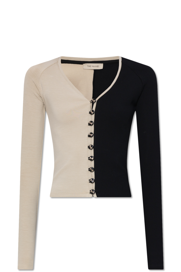 The Mannei ‘Ter’ top with decorative buttons