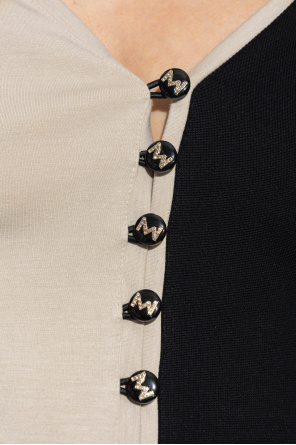The Mannei ‘Ter’ top with decorative buttons