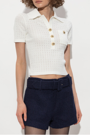 Self-Portrait Polo with pocket