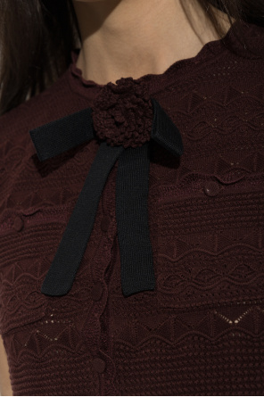 Self-Portrait Top with short sleeves