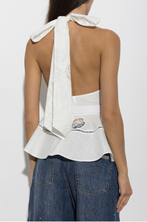 Self-Portrait Top with bare shoulders