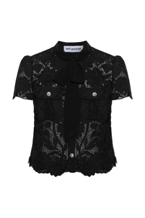 Lace top with pockets