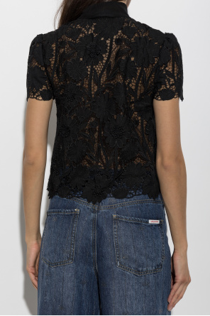 Self-Portrait Lace top with pockets