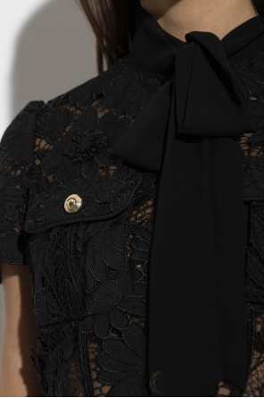 Self-Portrait Lace top with pockets