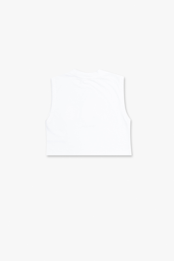 Proenza Schouler White Label logo-print T-shirt Camiseta Nike Sportswear Club Masculina