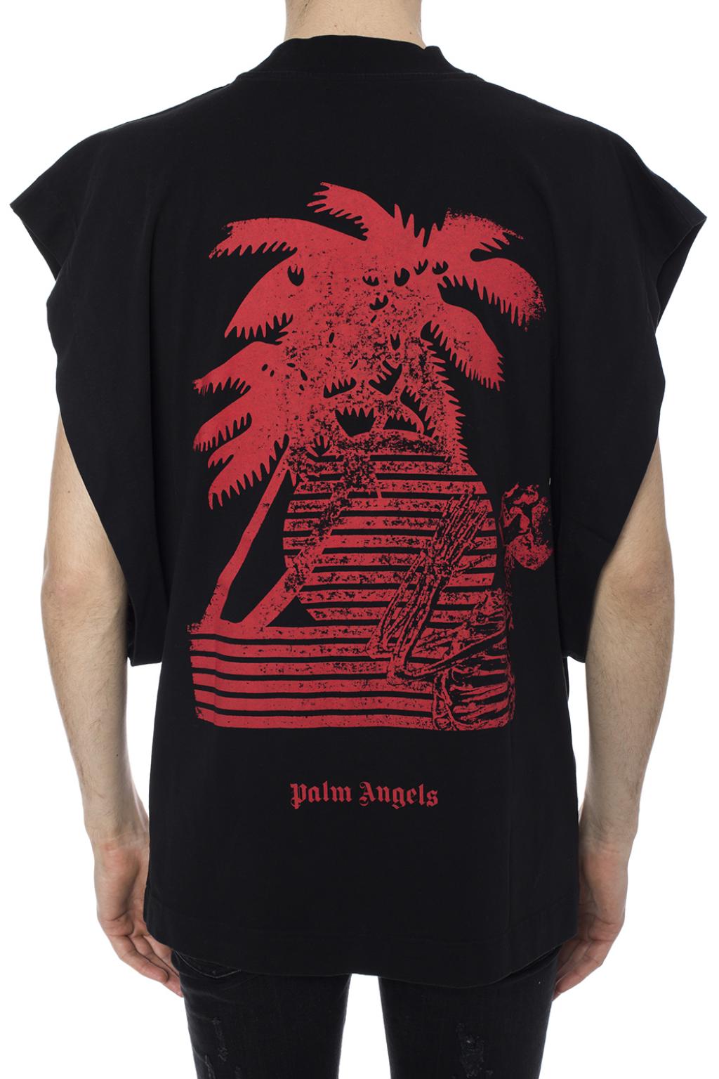 Palm Angels Men's Red T-shirts