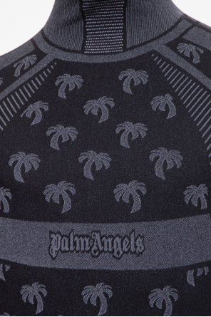 Palm Angels heart shirt with maxi collar