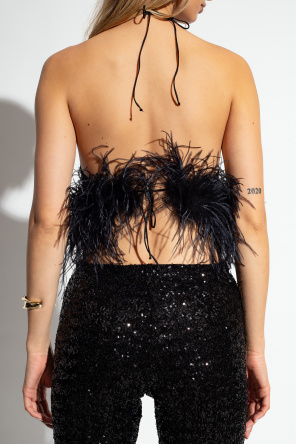 Oseree Top with feathers